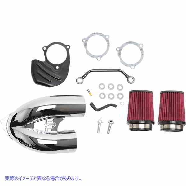 取寄せ 調整された誘導エアクリーナー エスアンドエス サイクル T/I Air Cleaner - Chrome - M8 170-0566A 10102880