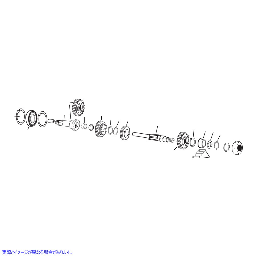 取寄せ メインシャフト - 3速 アンドリュース Mainshaft - 3rd Gear 253050 DS199433