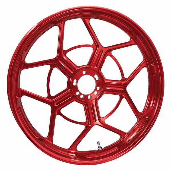 取寄せ  RIM SPEED-5 18 X 5.50 RED 71-586 02100424