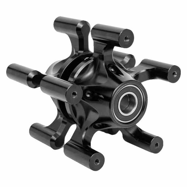 取寄せ スパイダーホイールハブ アレンネス Spider Hub - Dual Disc - Front - Black 71-660 02130852