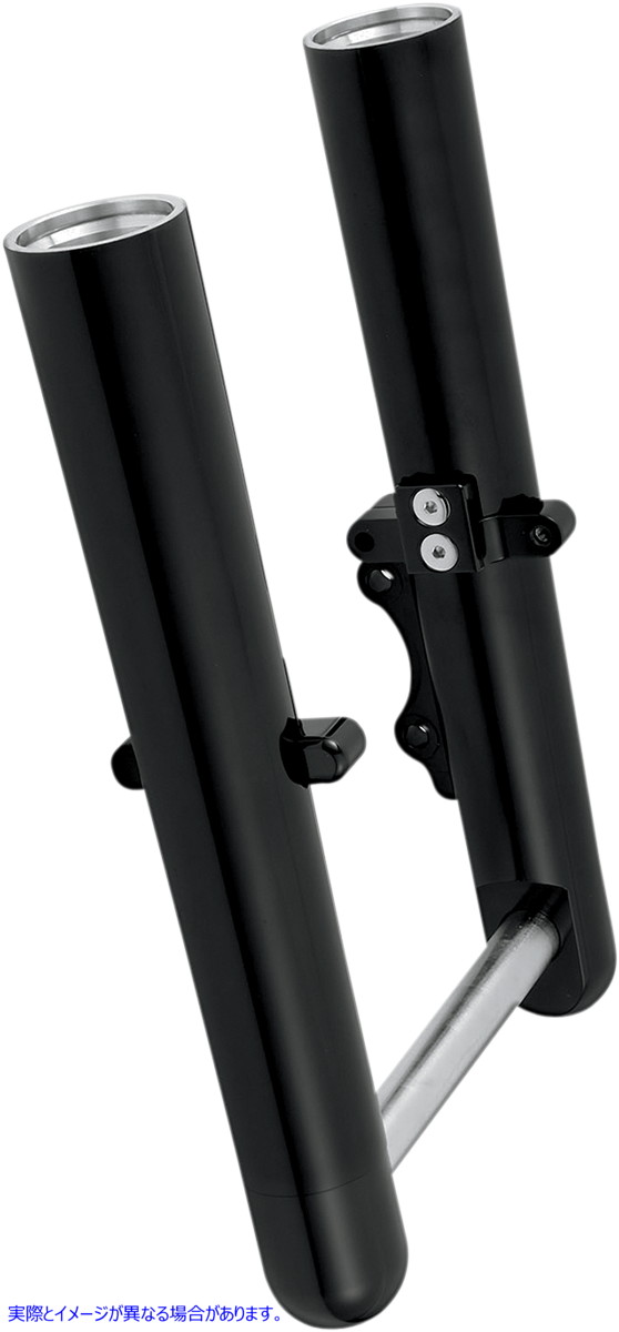 取寄せ デュアルディスクホットレッグフォークレッグ アレンネス Fork Legs - Black Anodized - Smooth - Dual Disc - '08-'13 FLT 06-502 04030030