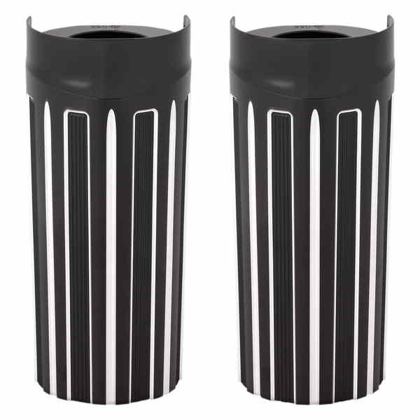 取寄せ フォークブーツカバー - +2インチ - ブラックアルマイト - 10ゲージ - FLHT アレンネス Fork Boot Covers - +2 - Black Anodized - 10-Gauge - FLHT 20-057 04060076