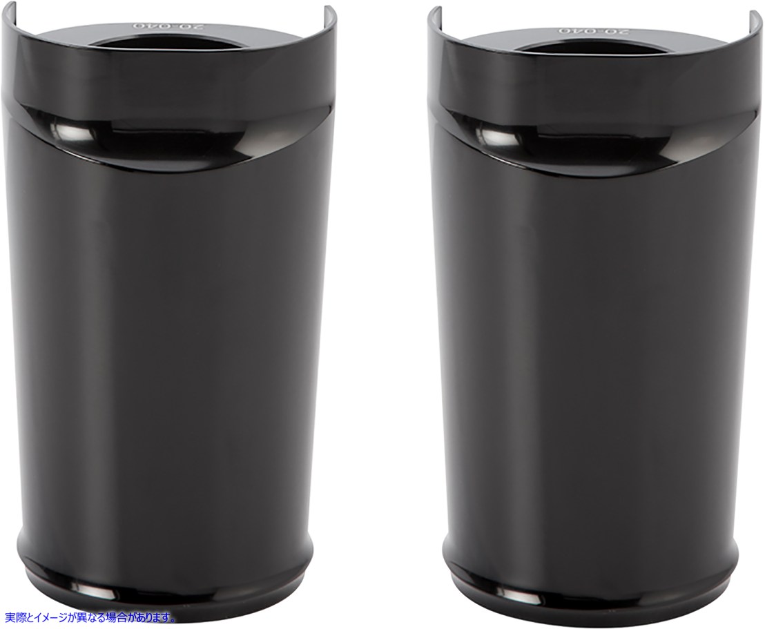 取寄せ フォークブーツカバー - ブラックアルマイト - スムース アレンネス Fork Boot Cover - Black Anodized - Smooth 20-033 04110178