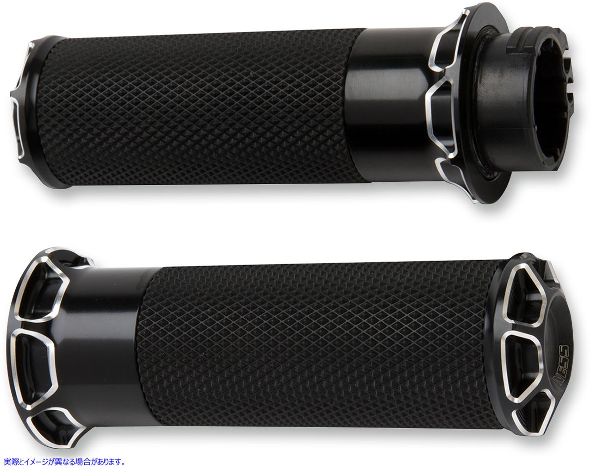 取寄せ ベベルグリップ - ケーブル - ブラック アレンネス Beveled Grips - Cable - Black 07-331 06301163