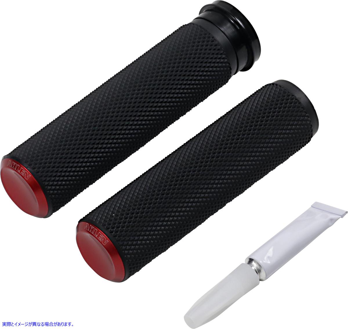 取寄せ ローレットグリップ - TBW - レッド アレンネス Knurled Grips - TBW - Red 07-346 06302597