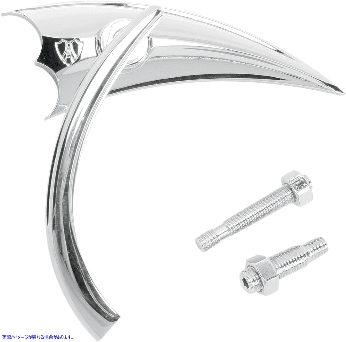 取寄せ ミラー - マイクロ - スクープ - サイドビュー - トライアングル - クローム - 右 アレンネス Mirror - Micro - Scoop - Side View - Triangle - Chrome - Right 13-061 06400043