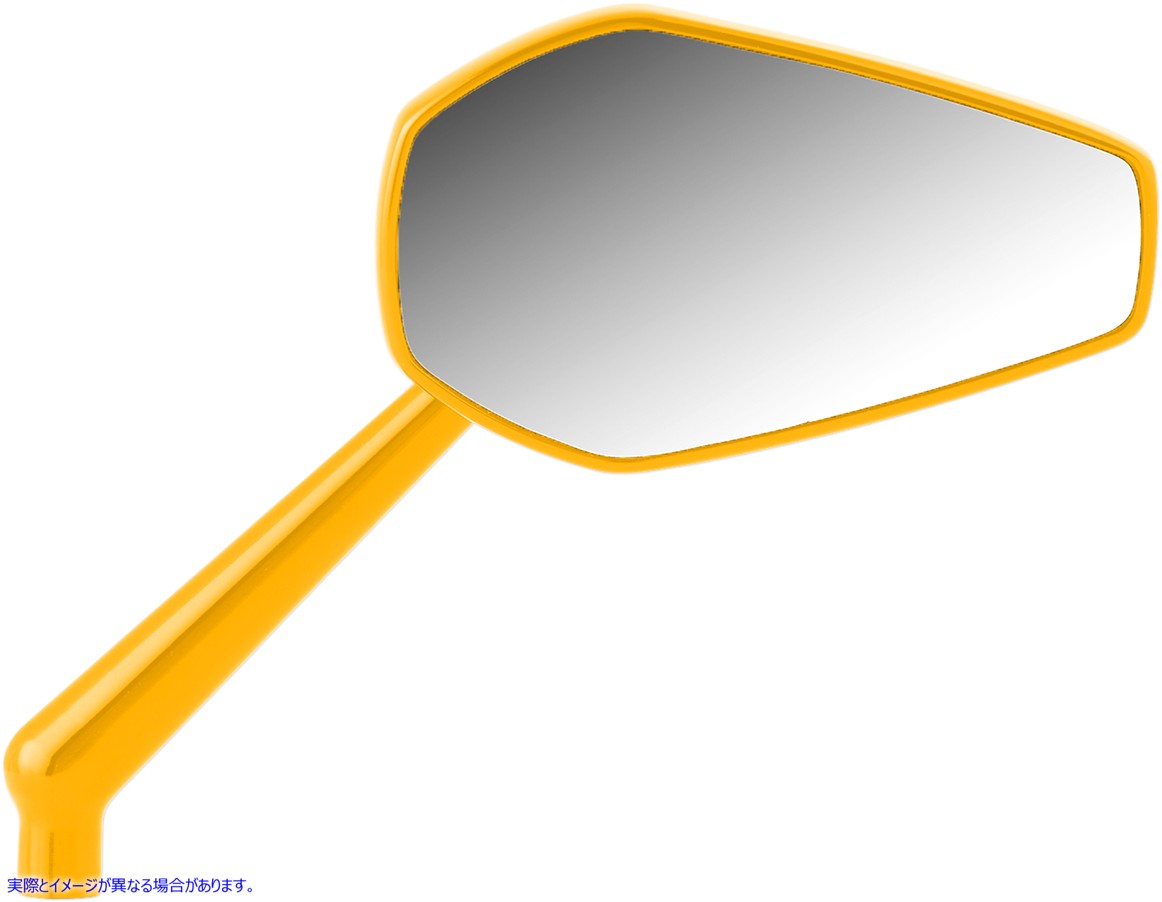 取寄せ ミラー - ミニ/ストッカー - 側面図 - 六角形 - ゴールド - 右 アレンネス Mirror - Mini/Stocker - Side View - Hexagon - Gold - Right 13-154 06401390