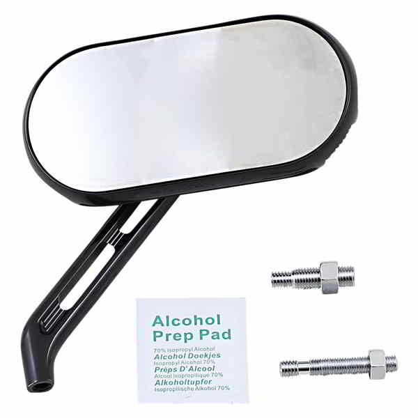 取寄せ ミラー - サイドキック - サイドビュー - オーバル - ブラック - 右 アレンネス Mirror - Sidekick - Side View - Oval - Black - Right 510-002 06401452