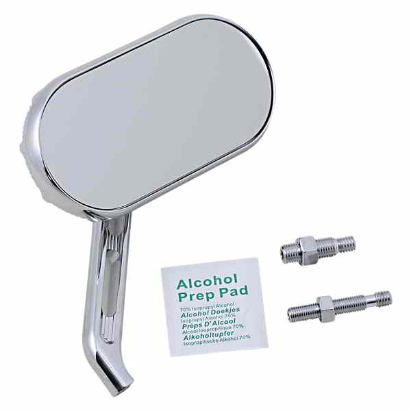 取寄せ ミラー - サイドキック - サイドビュー - オーバル - クローム - 右 アレンネス Mirror - Sidekick - Side View - Oval - Chrome - Right 510-003 06401453