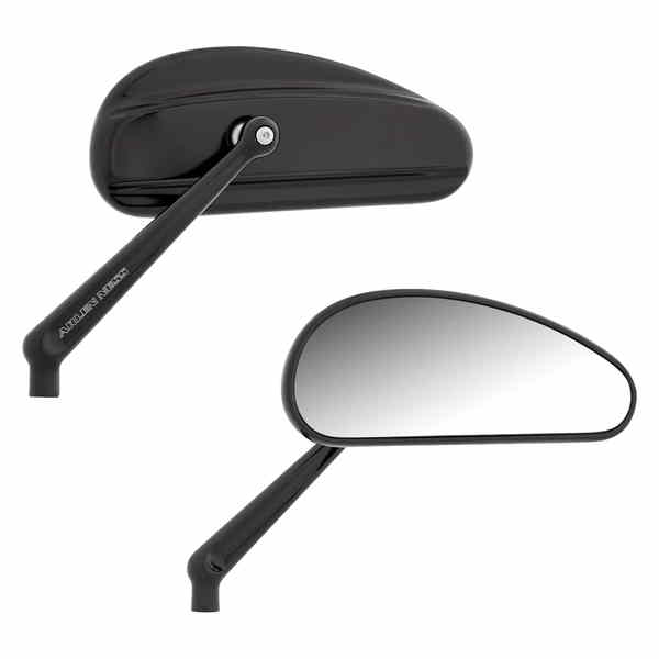 取寄せ ミラー - ダウンドラフト - サイドビュー - 細長い - ブラック アレンネス Mirrors - Downdraft - Side View - Elongated - Black 510-026 06401521