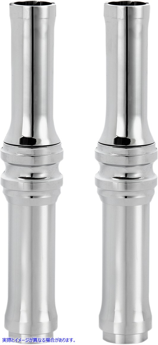 取寄せ プッシュロッドチューブカバーキット - 10ゲージR - クローム - ツインカム アレンネス Pushrod Tube Cover Kit - 10 GaugeR - Chrome - Twin Cam 03-632 09280047