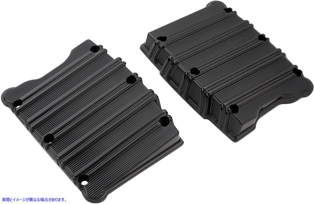 取寄せ ロッカーカバー - 黒 アレンネス Rocker Box Covers - 10 Gauge - Black 18-256 09401909