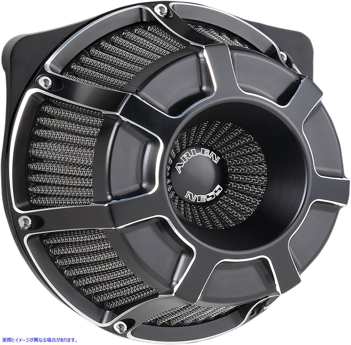 取寄せ 逆シリーズエアクリーナーキット - 斜め アレンネス Inverted Series Air Cleaner Kit - Black 18-933 10101215