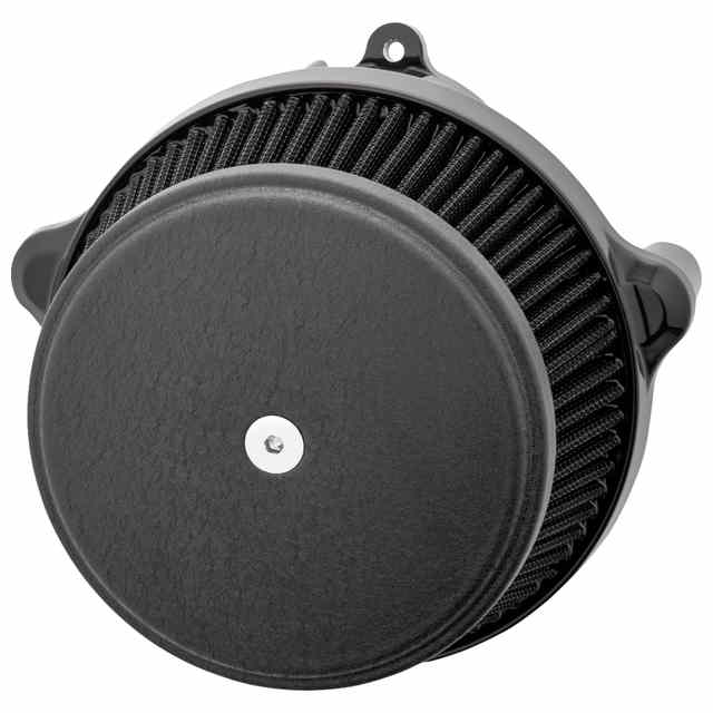 【並行輸入品】 アレンネス Big Sucker ステージ1 エアクリーナーキット（カバー付き） - スムース - リンクルブラック 600-303 10103253