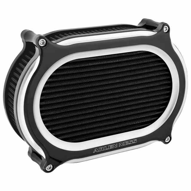 【並行輸入品】 アレンネス ステージ2 オーバルエアクリーナーキット - ブラック 600-176 10103365