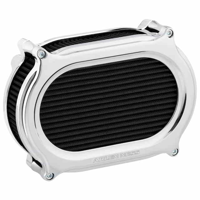 【並行輸入品】 アレンネス ステージ2 オーバルエアクリーナーキット - クローム 600-207 10103383