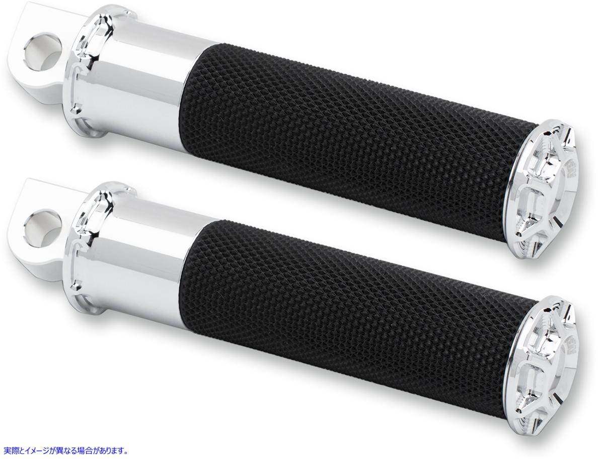 取寄せ フットペグ - ベベル - クローム アレンネス Footpegs - Beveled - Chrome 07-928 16201096