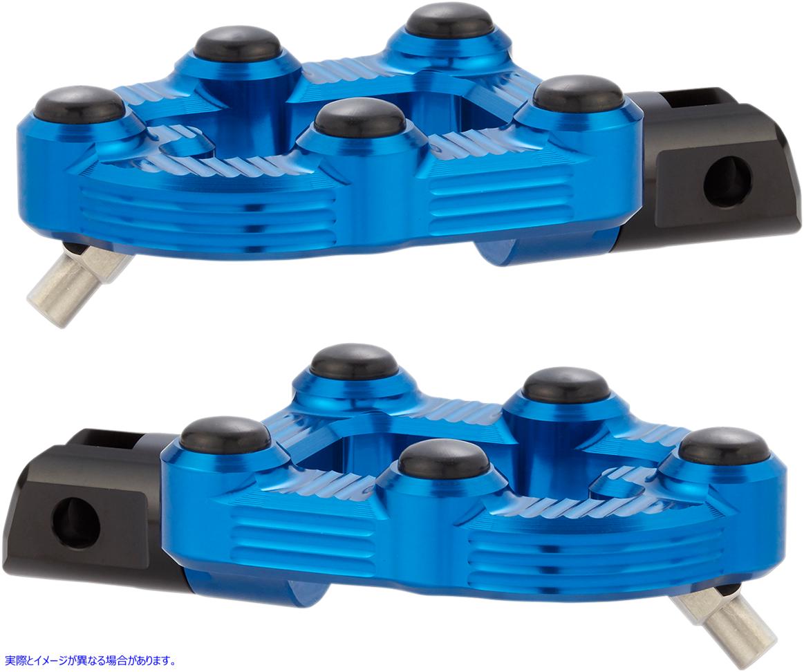 取寄せ MX フットペグ - ドライバー - ブルー アレンネス MX Footepgs - Driver - Blue 07-903 16201960