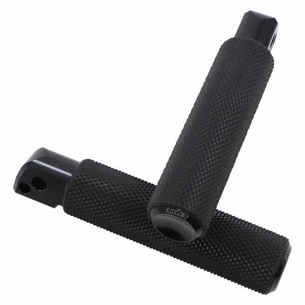 取寄せ パッセンジャー用ローレットフットペグ - ブラック - FL/FX 18-24 アレンネス Passenger Knurled Footpegs - Black - FL/FX '18-'24 07-943 16201970