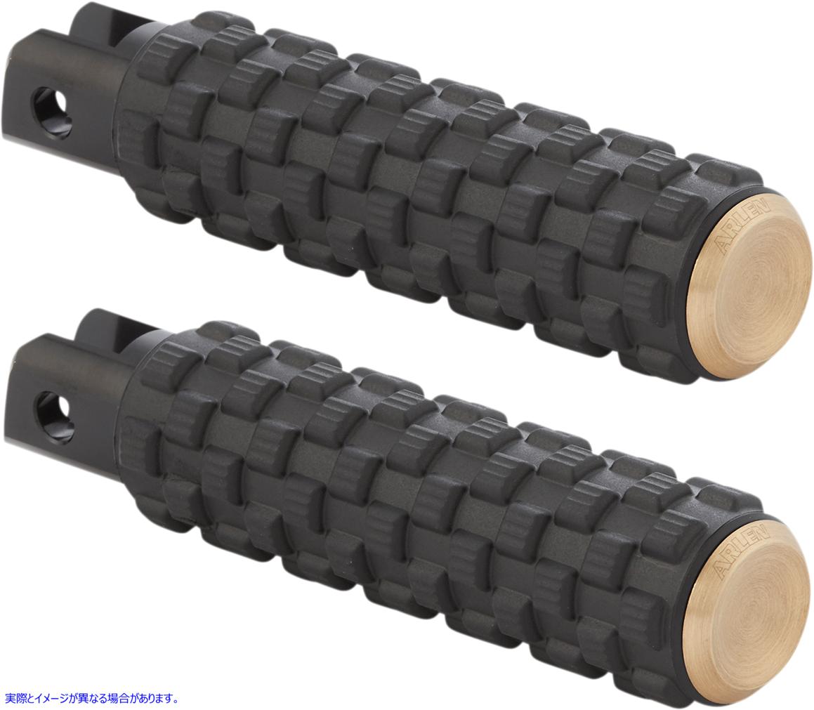 取寄せ Air Trax フットペグ - 真鍮 - Chief アレンネス Air Trax Footpegs - Brass - Chief I-1309 16201995
