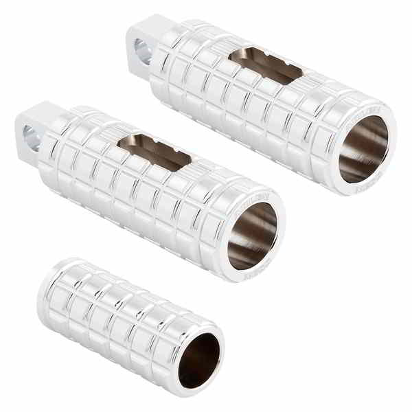 取寄せ Cushフットペグ - オス - クローム アレンネス Cush Footpegs - Male - Chrome 400-031 16202415