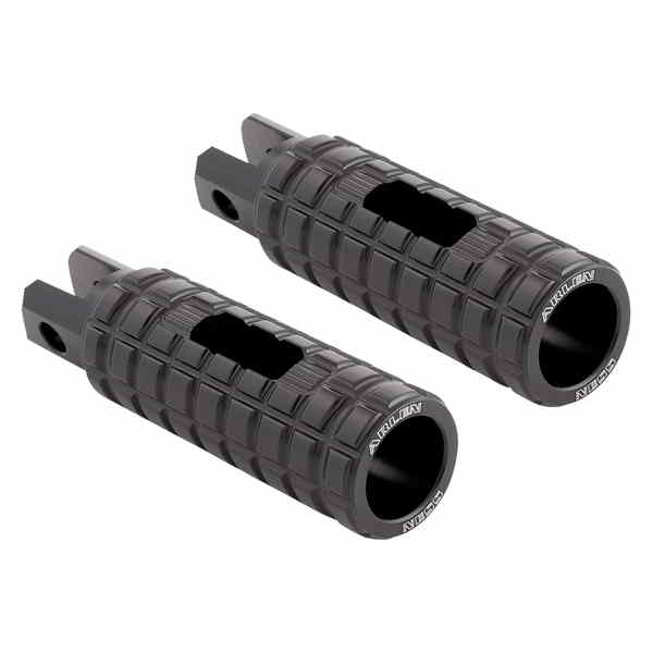 取寄せ フットペグ - ドライバー - ブラック アレンネス Footpegs - Driver - Black 400-036 16202420