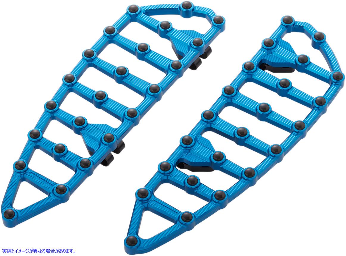 取寄せ MXビレットフロアボード アレンネス MX Driver Floorboards - Blue 06-892 16210943