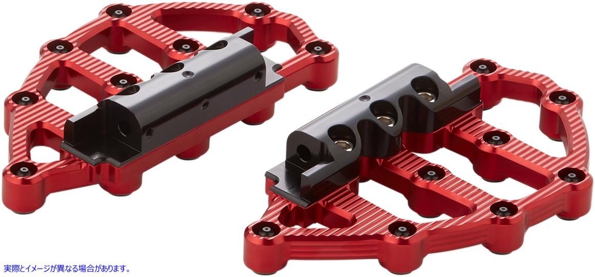 取寄せ MXビレットフロアボード アレンネス MX Passenger Floorboards - Red 06-898 16210949