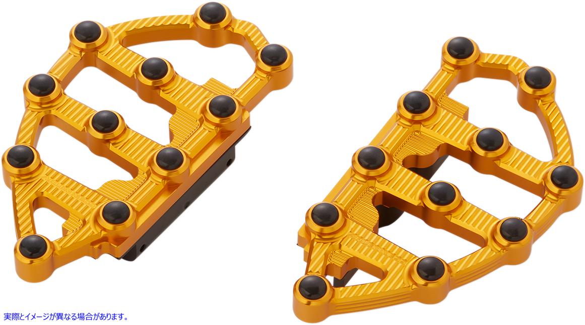 取寄せ MXビレットフロアボード アレンネス MX Passenger Floorboards - Gold 06-899 16210950