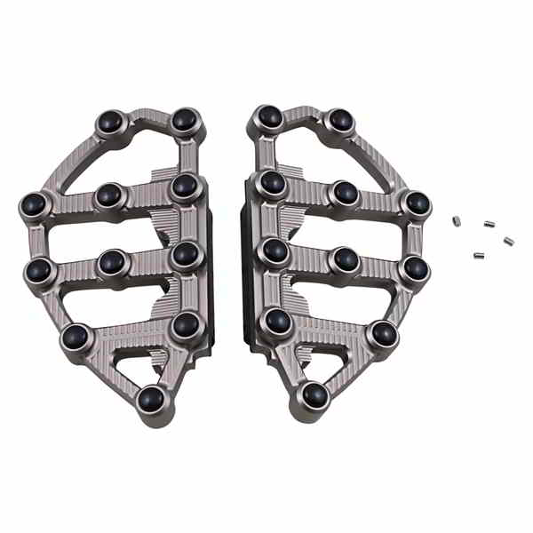 取寄せ MXビレットフロアボード アレンネス MX Passenger Floorboards - Titanium 06-876 16210996