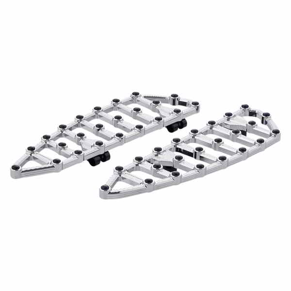 取寄せ MX ビレット床板 アレンネス MX Driver Floorboards - Chrome 410-008 16211013