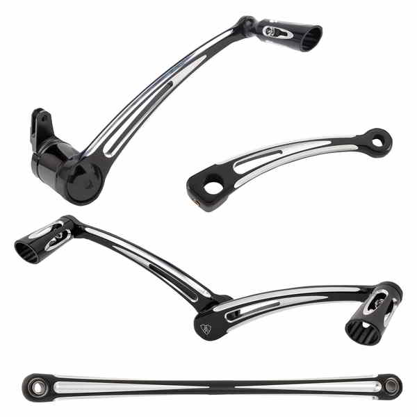 取寄せ ディープカットフットコントロールキット アレンネス Deep Cut Foot Control Kit w/ Heel/Toe Shifter - Black 420-106 16230559