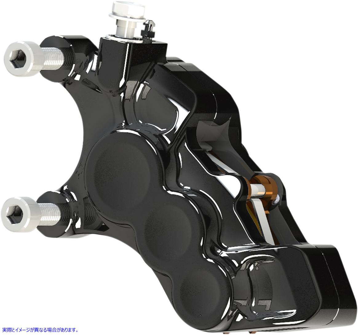 取寄せ Ness Tech Six-Pistonディファレンシャルボアキャリパー アレンネス 6-Piston Caliper - Front Left - Black - 11.8 02-215 17010609