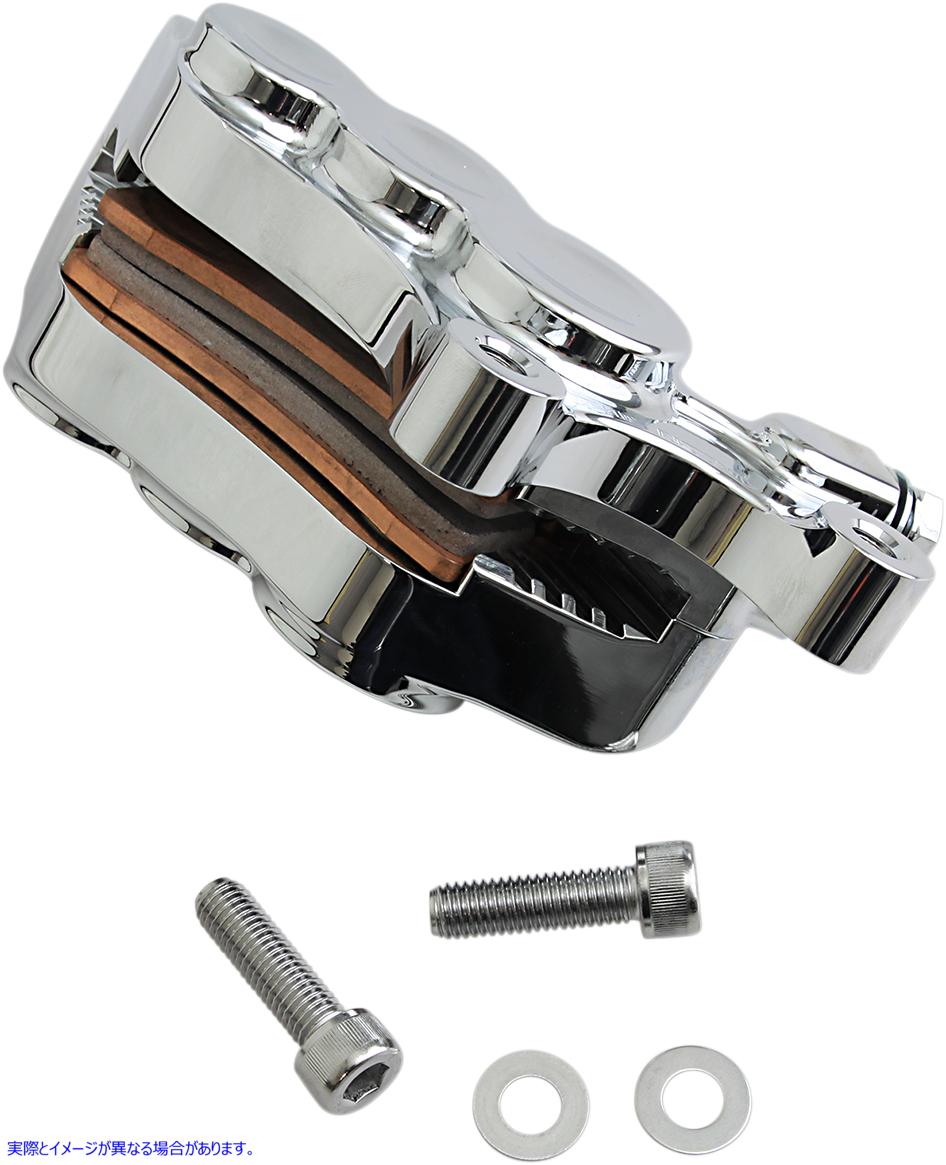 取寄せ Ness Tech Six-Pistonディファレンシャルボアキャリパー アレンネス 6-Piston Caliper - Front Right - Chrome - 11.8 02-216 17010610