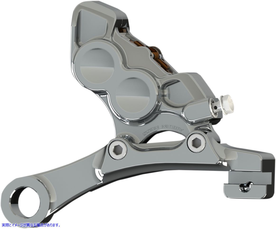 取寄せ Ness Tech Four-Piston Caliper アレンネス 4-Piston Caliper - Rear - 11.8 - Chrome 02-304 17010620