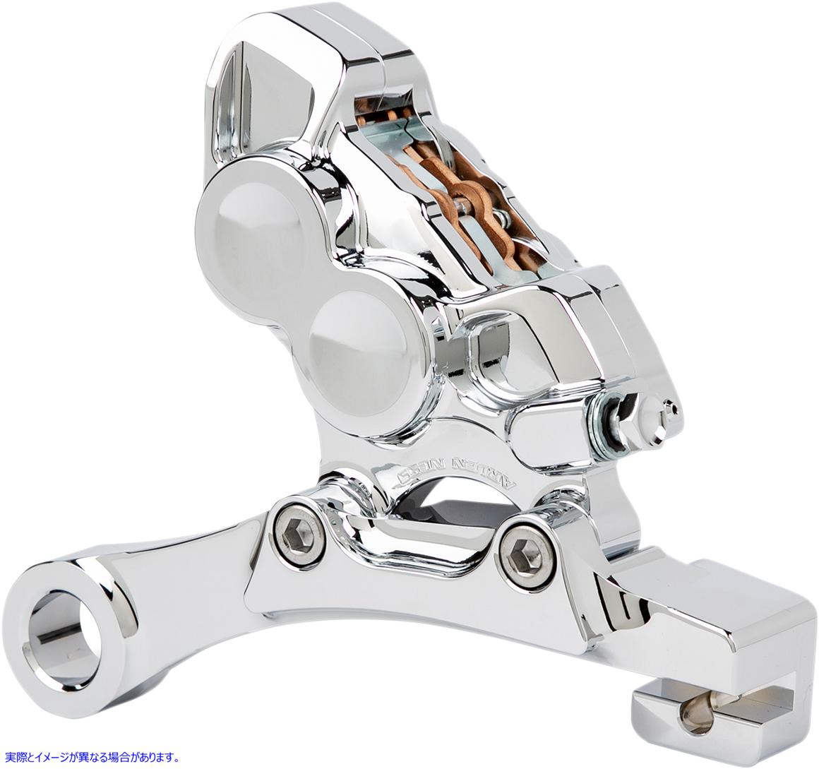 取寄せ Ness Tech Four-Piston Caliper アレンネス 4-Piston Caliper - Rear - 11.8 - Chrome 02-324 17010626