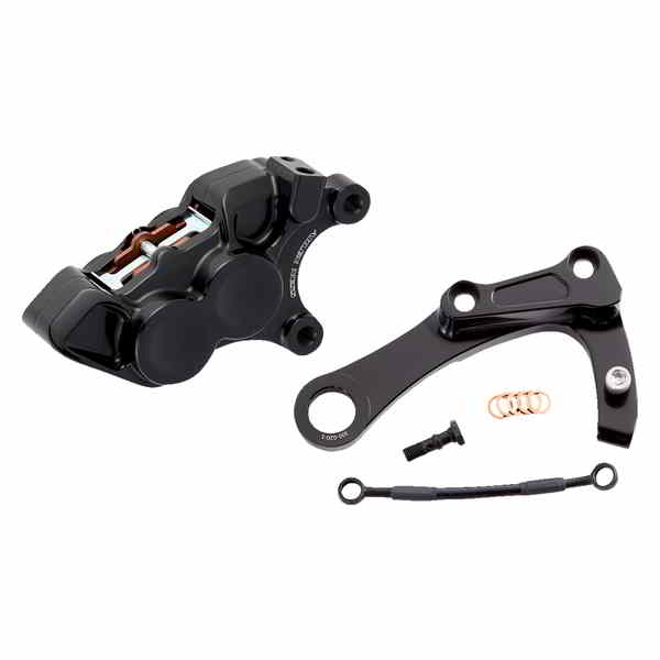 取寄せ アレンネス CALIPER REAR 4 PIST0N ALL BLACK M8 SOFTAIL 02-329 17010776