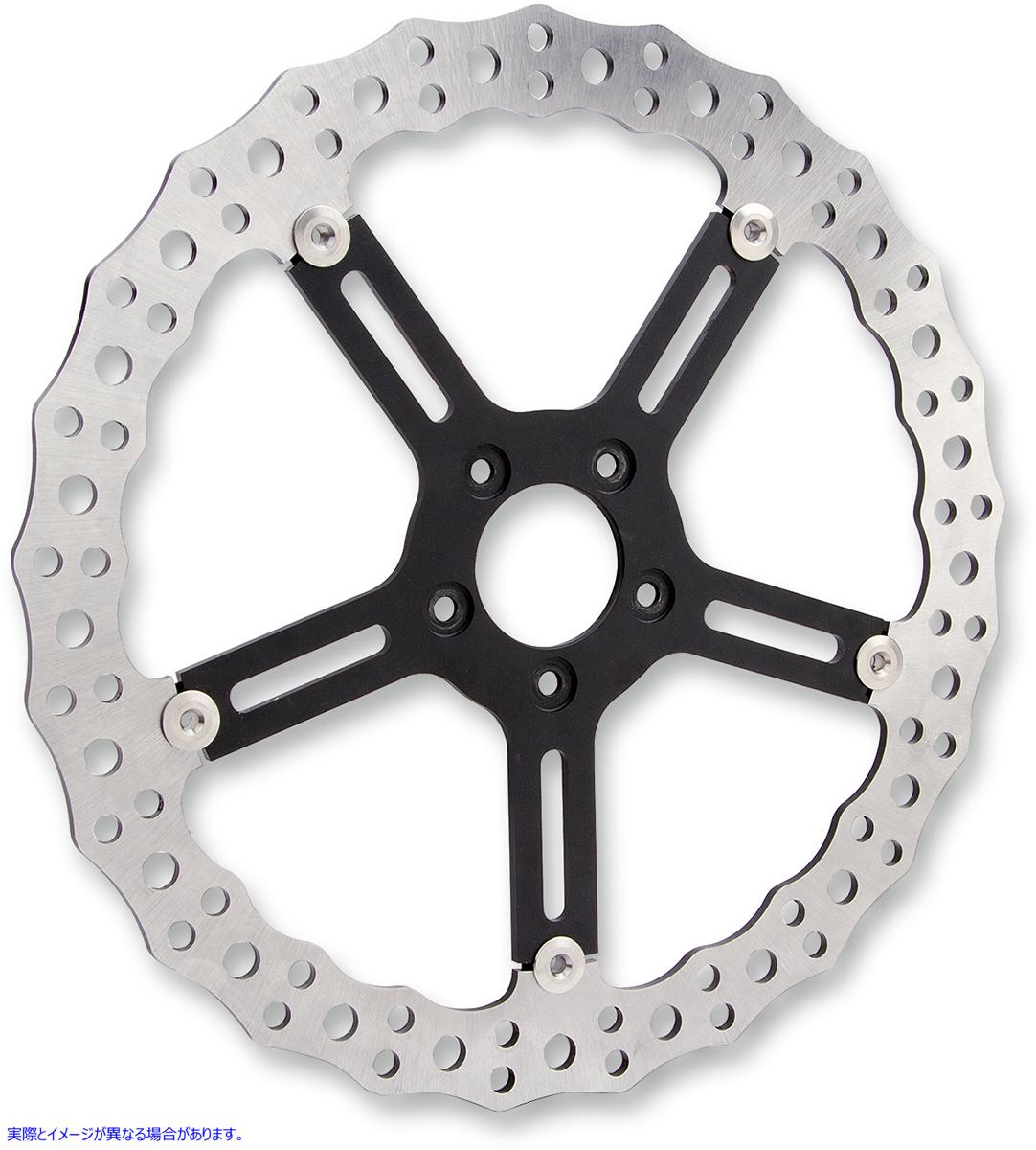 取寄せ ビッグブレーキギジ付きフローティングローターキット アレンネス Jagged Brake Rotor - 15 - Right -  Hub-Mount 02-992 17103225