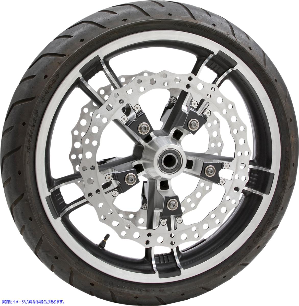 取寄せ ギザギザのフローティングローター アレンネス Jagged Brake Rotor - 14 Left - Touring 02-950  17103514