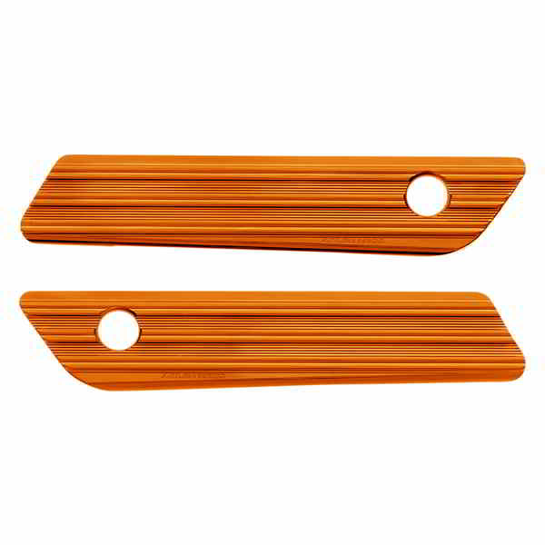 取寄せ サドルバッグラッチカバー - オレンジ アレンネス Saddlebag Latch Covers - Orange 03-610 35011637