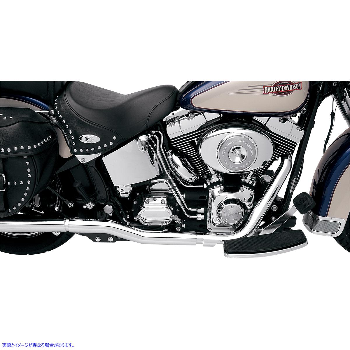 取寄せ パワーカーブトゥルーデュアルクロスオーバーヘッダーパイプ バッサーニエキゾースト Tru Dual Exhaust - '86-'06 Softail SFT-211 18000638