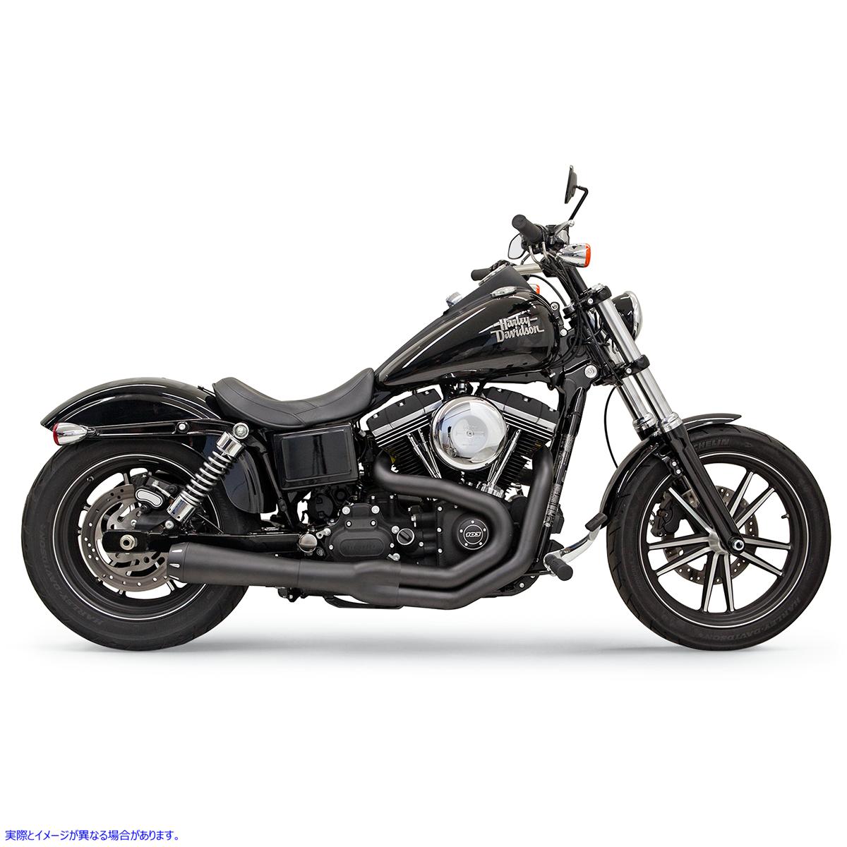 取寄せ Road Rage II Mega Power 2：1システム バッサーニエキゾースト Mega Power Exhaust - Black 1D32RB 18002170