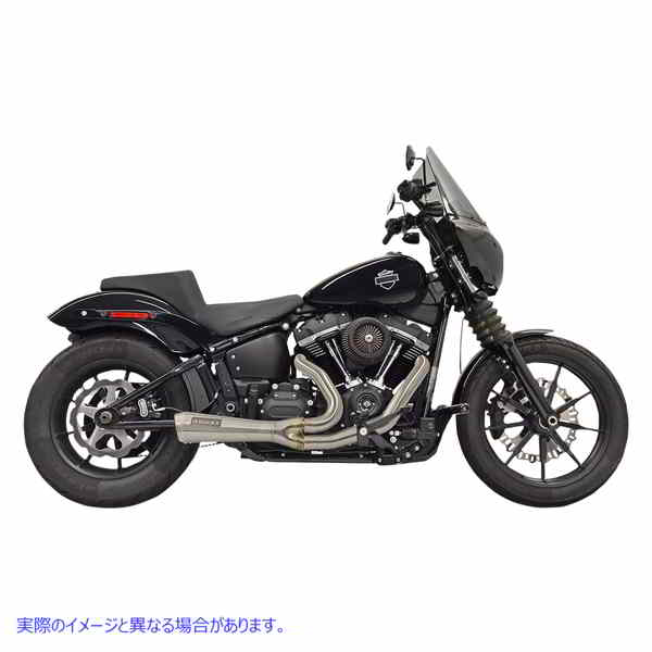 取寄せ Ripper Short Road Rage 2-into-1エキゾーストシステム バッサーニエキゾースト 2:1 Short Exhaust - Stainless Steel 1S73SS 18002491