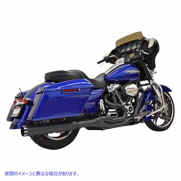 取寄せ Road Rage 2-into-1エキゾーストシステム バッサーニエキゾースト 2:1 High Horsepower Exhaust - Black 1F78TB 18002493