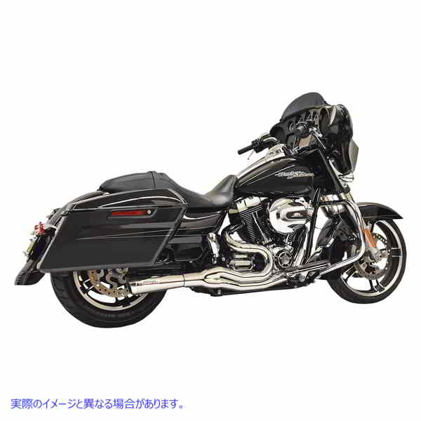 取寄せ Road Rage II 2-INTO-1ミッドレングスエキゾーストシステム バッサーニエキゾースト Road Rage II 2-Into-1 Mid-Length Exhaust System - Chrome 1F62C 18002504