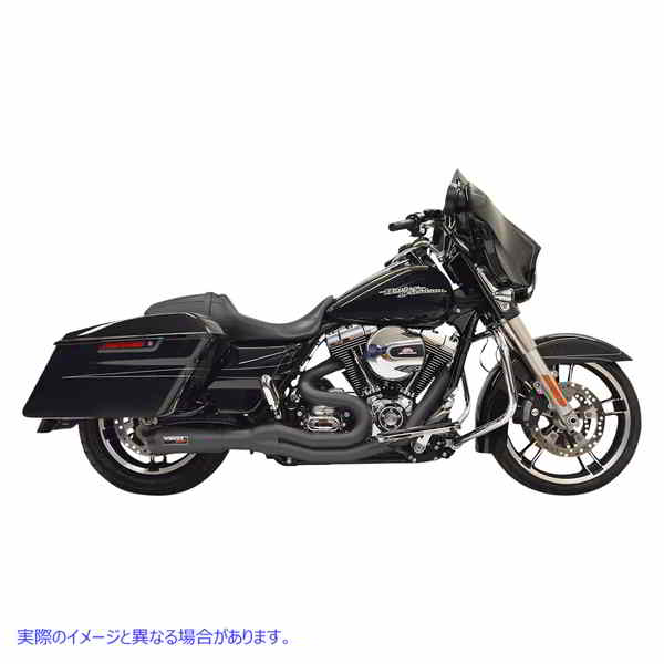 取寄せ Road Rage II 2-INTO-1ミッドレングスエキゾーストシステム バッサーニエキゾースト Road Rage II 2-Into-1 Mid-Length Exhaust System - Black 1F62B 18002505