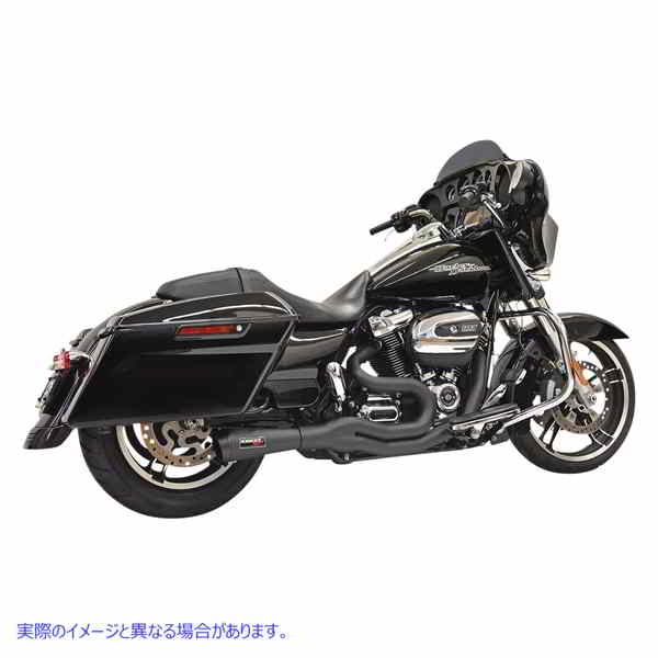 取寄せ Road Rage II 2-INTO-1ミッドレングスエキゾーストシステム バッサーニエキゾースト Road Rage II 2-Into-1 Mid-Length Exhaust System - Black 1F72B 18002507