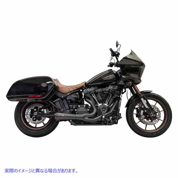 取寄せ Ripper Short Road Rage 2-into-1エキゾーストシステム バッサーニエキゾースト The Ripper Short Road Rage 2-into-1 Exhaust System - Black 1S74B 18002558