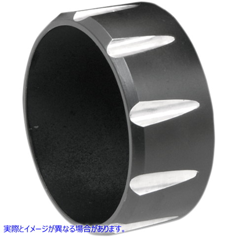 取寄せ 3インチエンドキャップ - ブラック - 溝付き バッサーニエキゾースト 3 Endcap - Black - Fluted BE30T 18600623