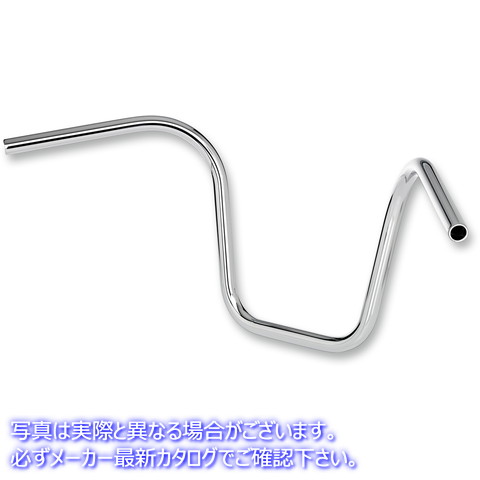 取寄せ ハンドルバー - エイプハンガー - 12インチ - クローム ビルトウェル Handlebar - Ape Hanger - 12 - Chrome 6004-1052 06012164